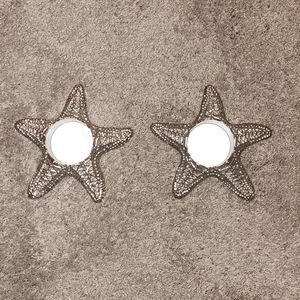 EUC - Pair of Yankee Candle Starfish Tealight Holders